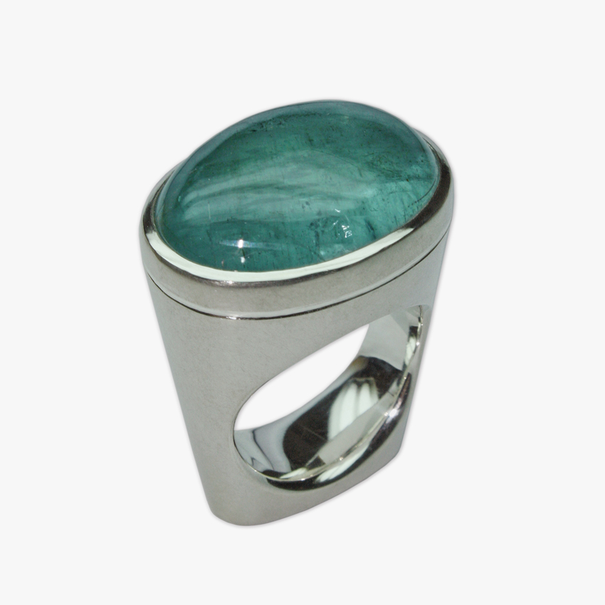 Ring Aquamarin Silber